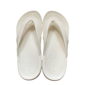 CROCS Cream White Comfort Sandals